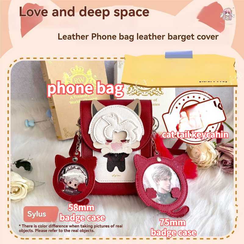New Arrival-Handmade Love and Deep Space Cat-themed Phone Bag for Sylus, Xavier, Rafayel, Zayn, Caleb