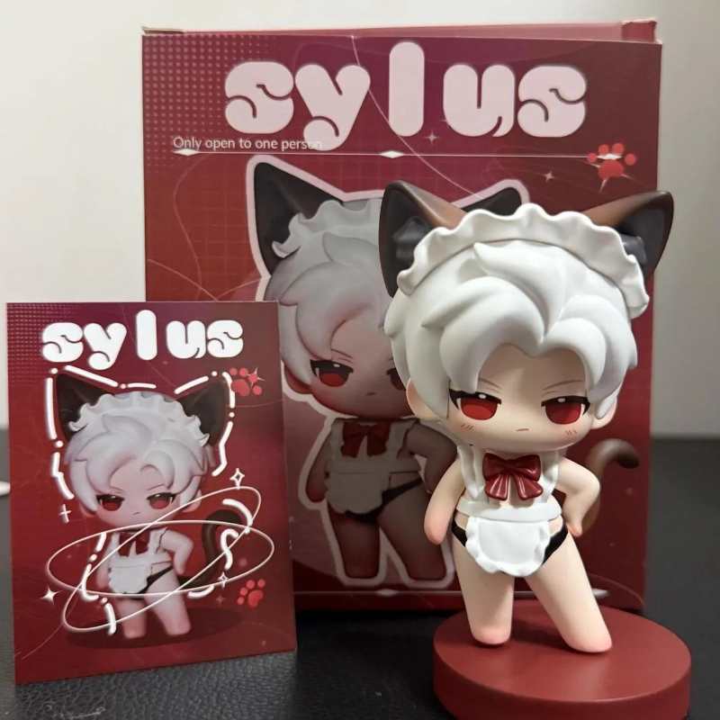 Love & Deep Space Sylus,Xavier,Zayn,Rafayel, Caleb Maid Outfit Figurines - Cute Desktop Decor