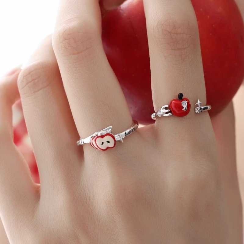 Love and Deepspace Red Apple Slice Ring 2025 – Elegant Cute Lucky Ring with Unique Design