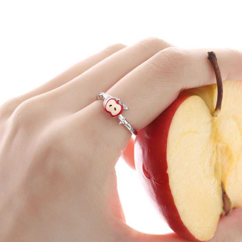 Love and Deepspace Red Apple Slice Ring 2025 – Elegant Cute Lucky Ring with Unique Design