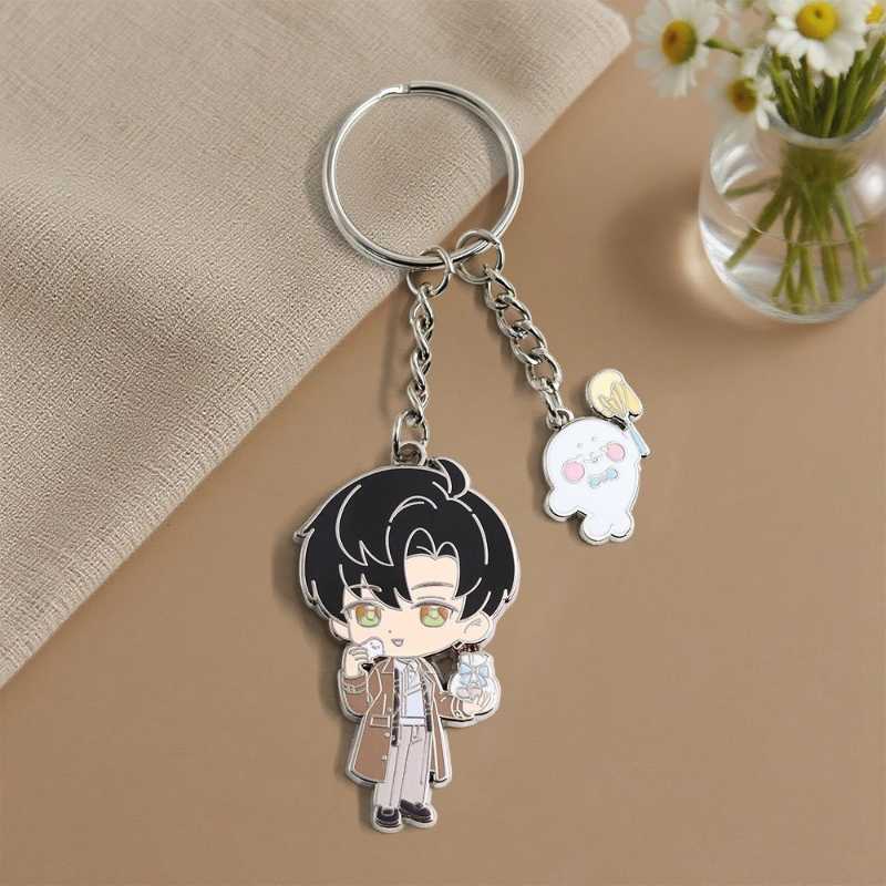 Zayne Enamel Keychain – Love and Deepspace Couples Interactive Game Charm