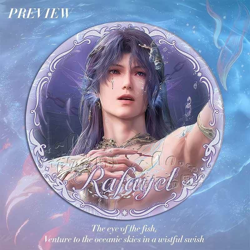 LOVE AND DEEPSPACE Rafayel “When the Sea Drowns in the Sea” Premium Pin Badge & Keychain