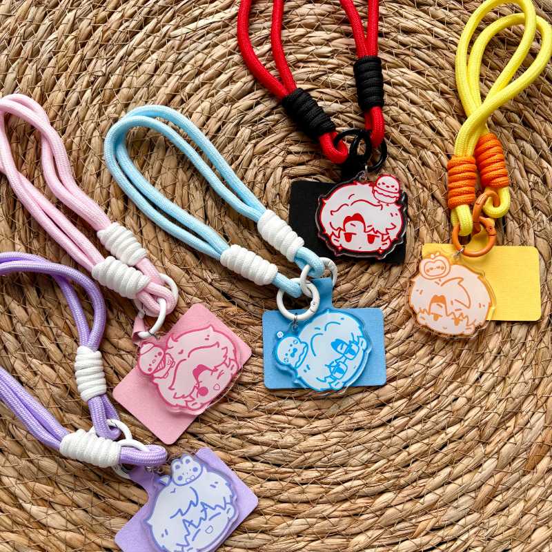 Love and Deepspace Character Acrylic Keychain Phone Strap – Xavier, Zayne, Rafayel, Sylus, Caleb