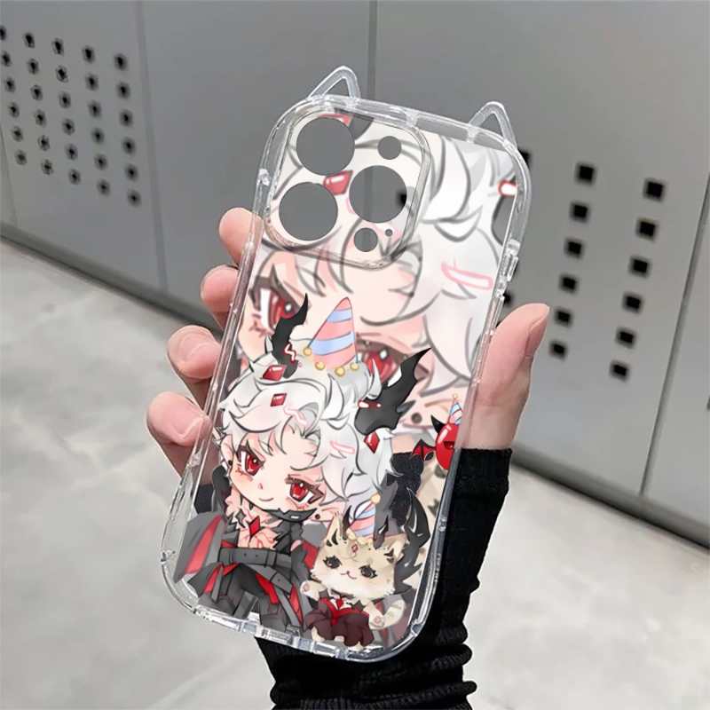 Sylus Cat Ear iPhone Case, Cute Soft Silicone Kitty Cover for iPhone 17 Pro Max/16/15/14/13/12/X/XS/XR