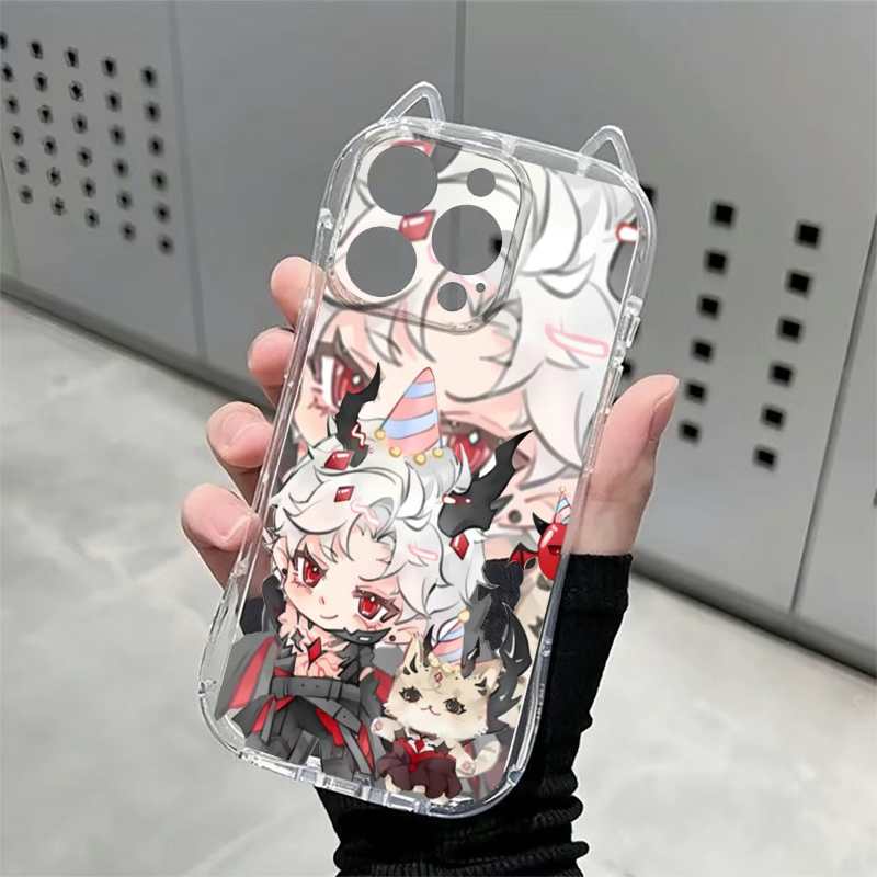 Sylus Cat Ear iPhone Case, Cute Soft Silicone Kitty Cover for iPhone 17 Pro Max/16/15/14/13/12/X/XS/XR