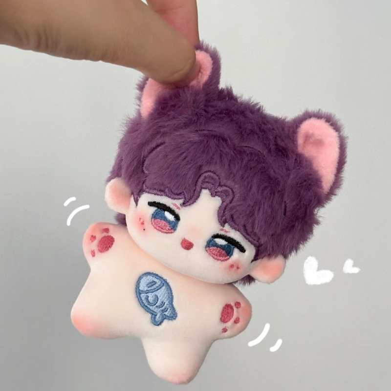 Love and Deepspace 10cm Starfish Body Fanmade Plush Keychain – Zayne, Sylus, Rafayel, Caleb Cute Cotton Doll