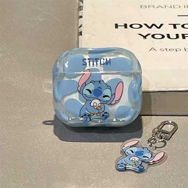 Cartoon Stitch Case for Apple AirPods 4 / AirPods 1&2 – Cute Silicone Protective Cover