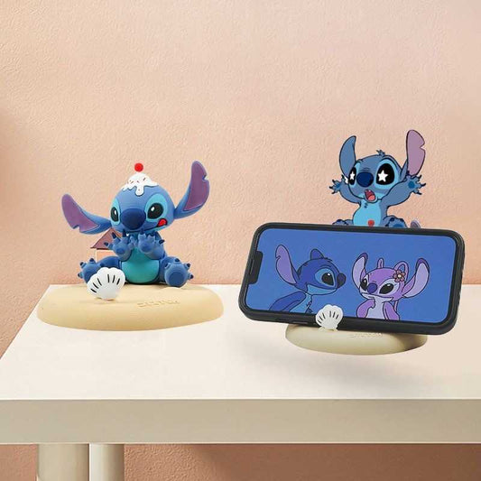 Cartoon Stitch Phone Stand – Cute Desktop Holder & Portable Gift Keychain