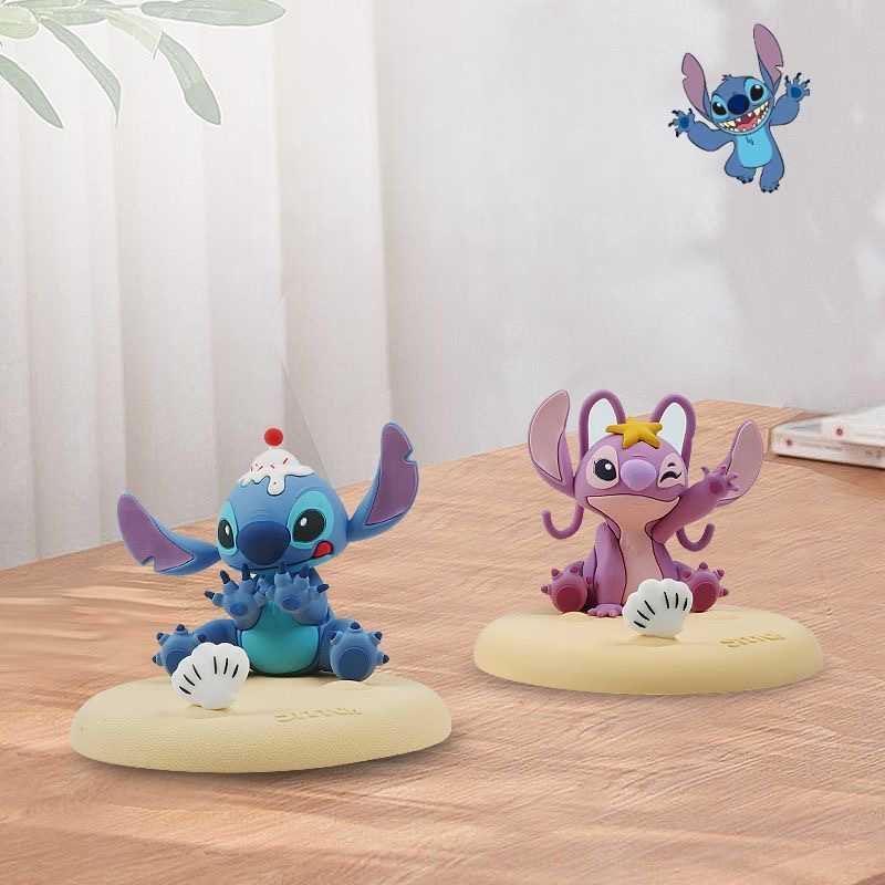 Cartoon Stitch Phone Stand – Cute Desktop Holder & Portable Gift Keychain