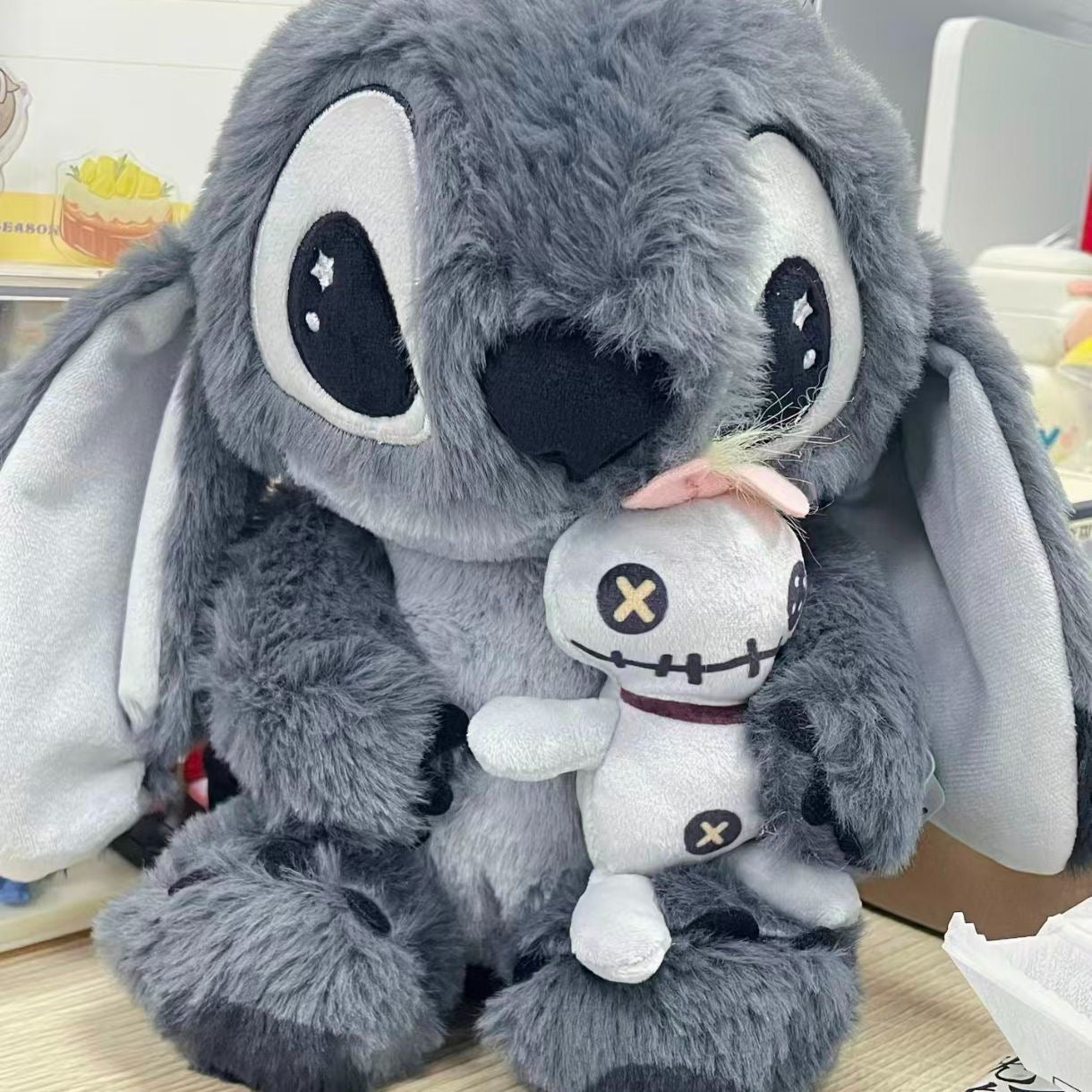Disney-Inspired Limited Edition Grey Stitch Plush Toy – Cute Soft Stuffed Doll Valentine’s Gift