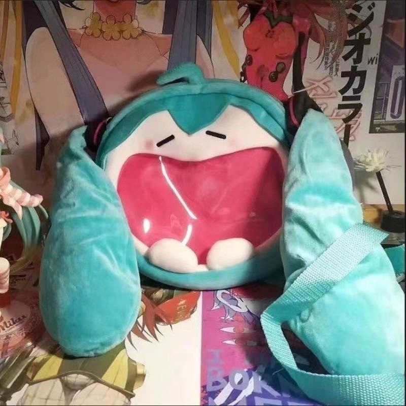 Hatsune Miku Plush Shoulder Ita Bag – Cute Cartoon Crossbody for JK & Lolita Fashion