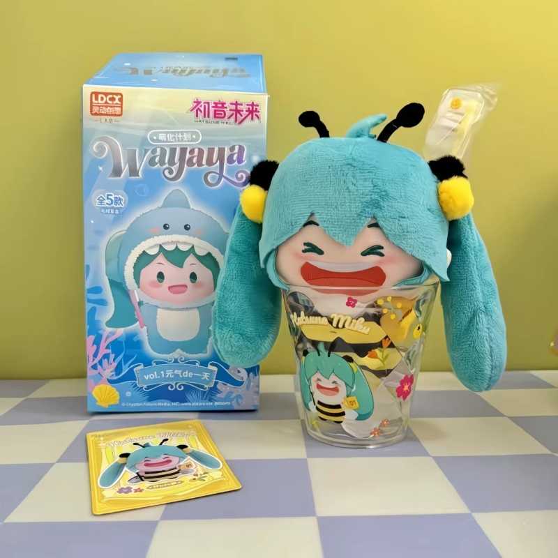 Hatsune Miku WAYAYA Plush Set Blind Box Figure Doll Toy Keychain Merchandise