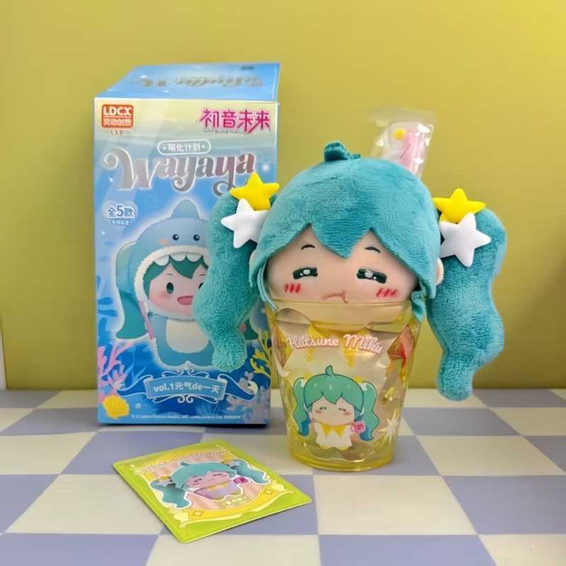 Hatsune Miku WAYAYA Plush Set Blind Box Figure Doll Toy Keychain Merchandise