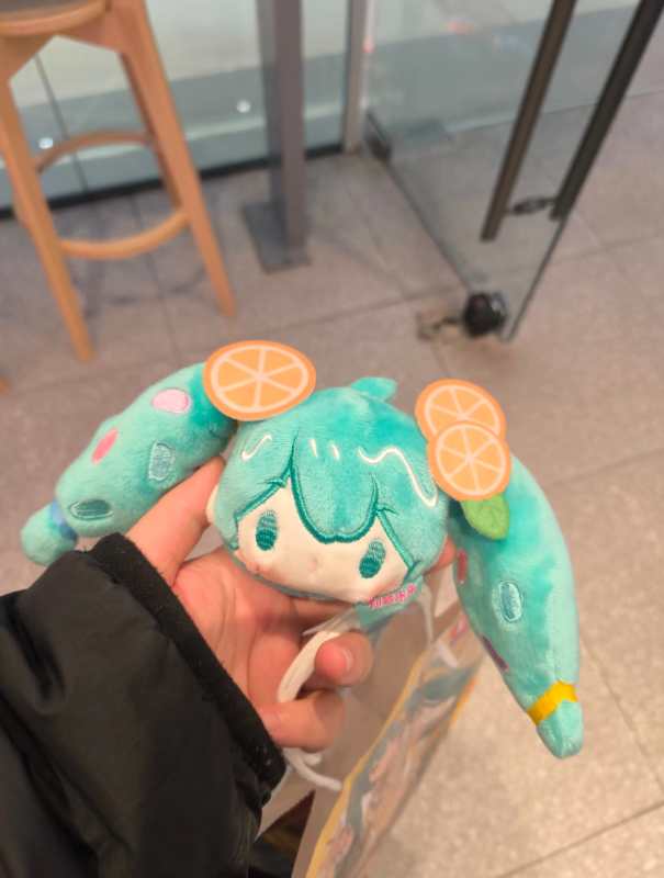DQ x Hatsune Miku Official Collaboration Merchandise Set – Plush Doll, Backpack, Keychain, Gift Bag & Collectible Cards