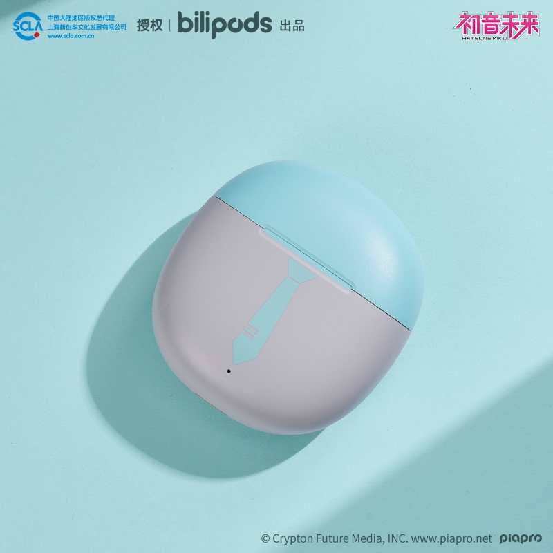 bilipods POPO Series Hatsune Miku True Wireless Bluetooth Earbuds | Cute and Stylish TWS Earphones