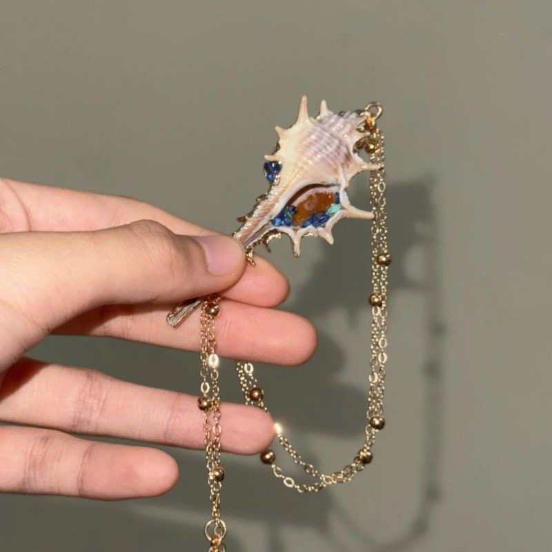 Love and Deep Space Rafayel Lumerian Conch Necklace | Unique Summer Beach Pendant