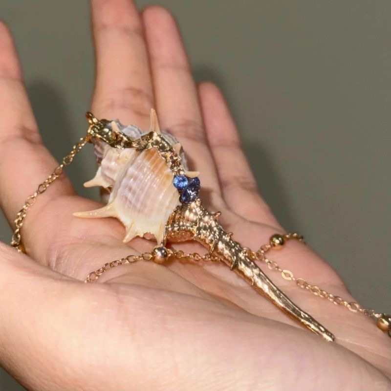 Love and Deep Space Rafayel Lumerian Conch Necklace | Unique Summer Beach Pendant