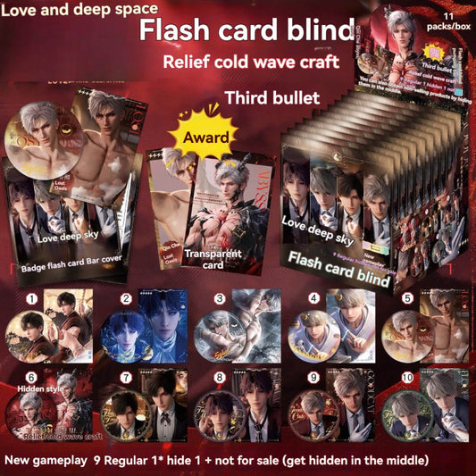 Love & Deep Space Blind Badge Box (3rd Edition) | 75MM  Relief Craft Badge with Card & Protector